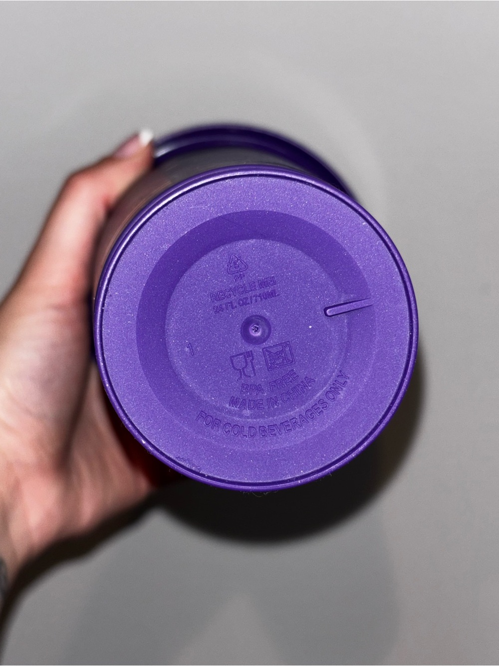 Purple Crayola-Inspired Reusable Tumbler with Straw - Picture 3 of 3